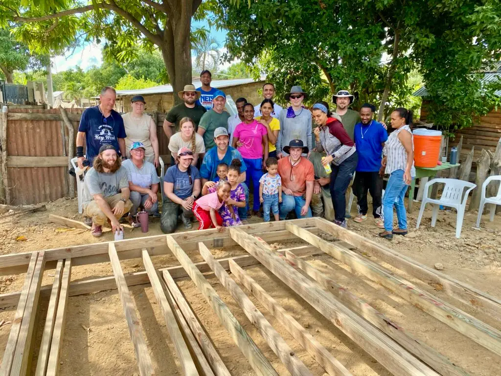 A Grumlaw team serving on a mission trip